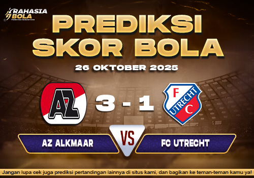 Prediksi Skor Bola AZ Alkmaar vs FC Utrecht 26 Oktober 2025