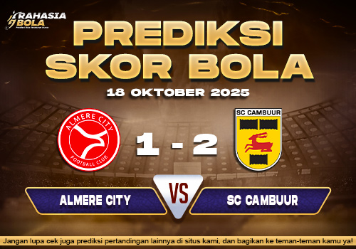 Prediksi Skor Bola Almere City vs Cambuur 18 Oktober 2025