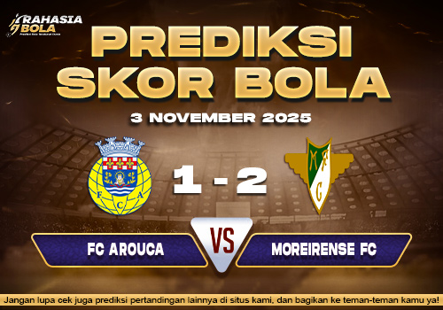Prediksi Skor Bola Arouca vs Moreirense 3 November 2025
