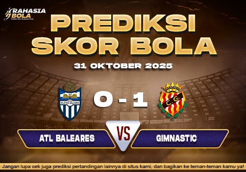 Prediksi Skor Bola Baleares vs Gimnastic 31 Oktober 2025