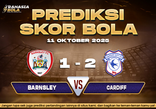 Prediksi Skor Bola Barnsley vs Cardiff 11 Oktober 2025