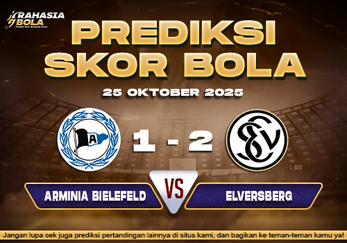 Prediksi Skor Bola Bielefeld vs Elversberg 25 Oktober 2025
