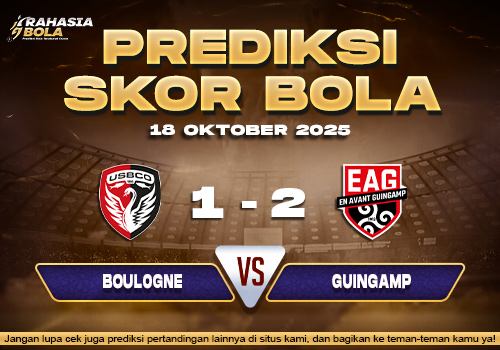 Prediksi Skor Bola Boulogne vs Guingamp 18 Oktober 2025