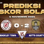 Prediksi Skor Bola Brackley vs Notts County 2 November 2025