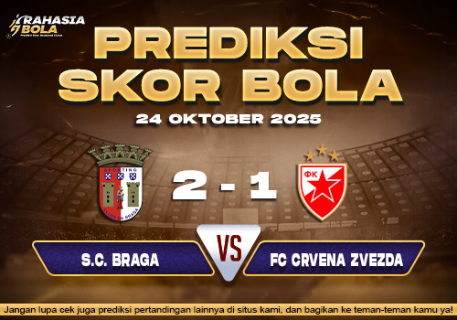 Prediksi Skor Bola Braga vs Crvena Zvezda 24 Oktober 2025