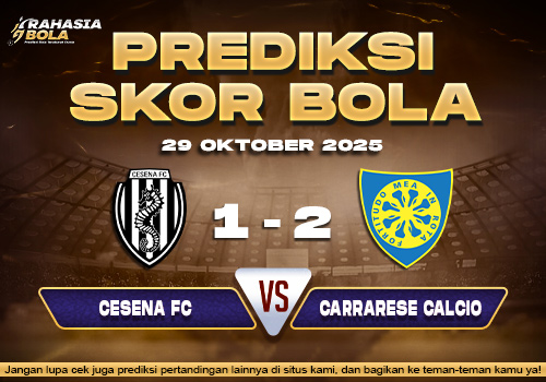 Prediksi Skor Bola Cesena vs Carrarese C 29 Oktober 2025
