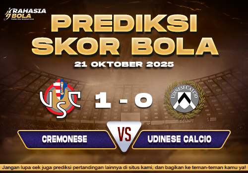 Prediksi Skor Bola Cremonese vs Udinese 21 Oktober 2025