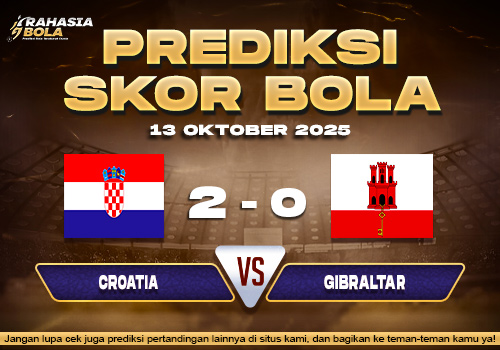 Prediksi Skor Bola Croatia vs Gibraltar 13 Oktober 2025