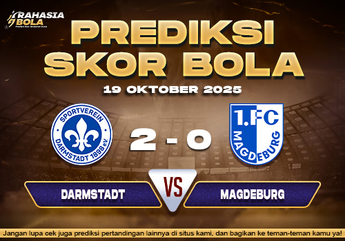 Prediksi Skor Bola Darmstadt vs Magdeburg 19 Oktober 2025