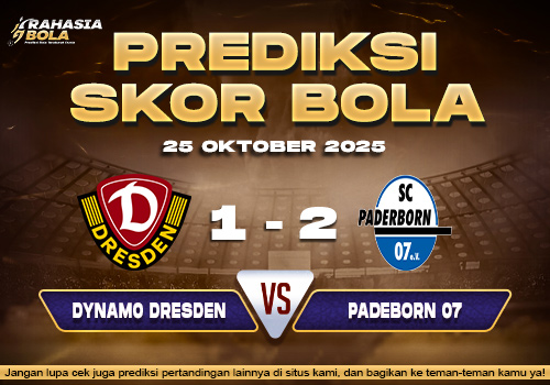 Prediksi Skor Bola Dresden vs Paderborn 25 Oktober 2025