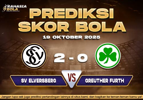 Prediksi Skor Bola Elversberg vs Greuther Furth 19 Oktober 2025
