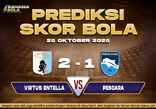 Prediksi Skor Bola Entella vs Pescara 25 Oktober 2025