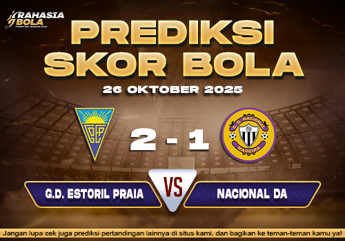 Prediksi Skor Bola Estoril vs Nacional da 26 Oktober 2025