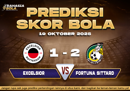 Prediksi Skor Bola Excelsior vs Sittard 19 Oktober 2025