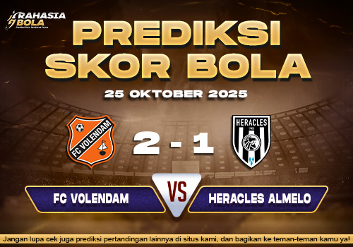 Prediksi Skor Bola FC Volendam vs Heracles 25 Oktober 2025