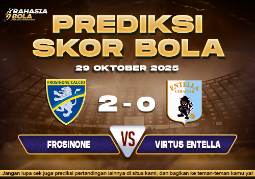 Prediksi Skor Bola Frosinone vs Entella 29 Oktober 2025