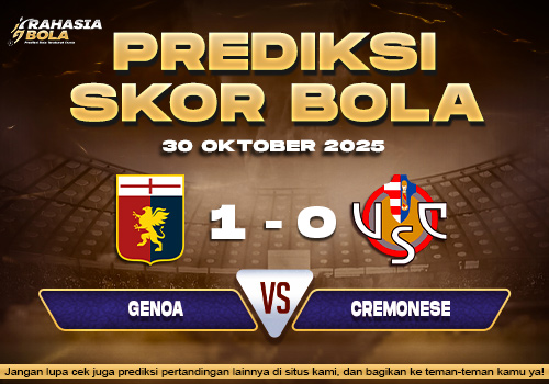 Prediksi Skor Bola Genoa vs Cremonese 30 Oktober 2025