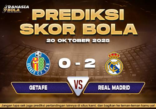 Prediksi Skor Bola Getafe vs Real Madrid 20 Oktober 2025
