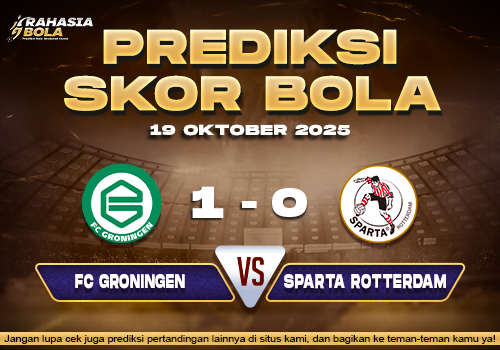 Prediksi Skor Bola Groningen vs Sparta 19 Oktober 2025