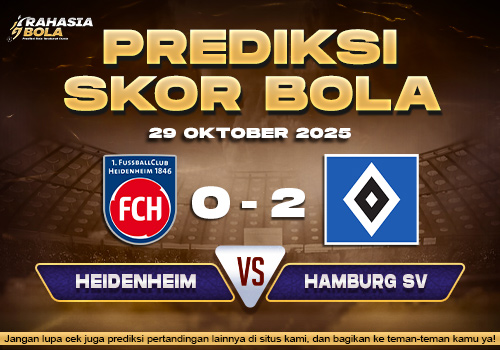 Prediksi Skor Bola Heidenheim vs Hamburg 29 Oktober 2025