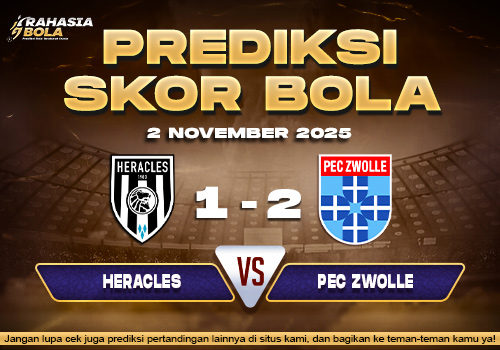 Prediksi Skor Bola Heracles vs Zwolle 2 November 2025