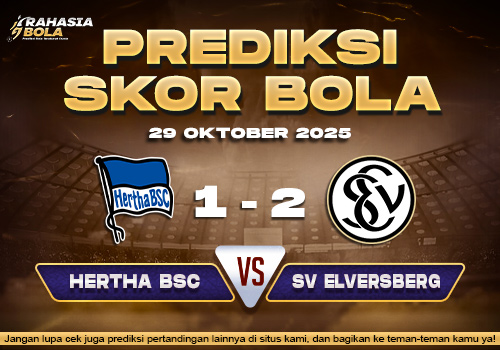 Prediksi Skor Bola Hertha Berlin vs Elversberg 29 Oktober 2025