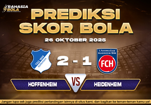 Prediksi Skor Bola Hoffenheim vs Heidenheim 26 Oktober 2025