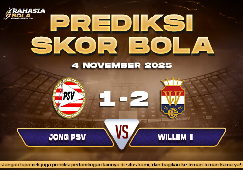 Prediksi Skor Bola Jong PSV vs Willem II 4 November 2025