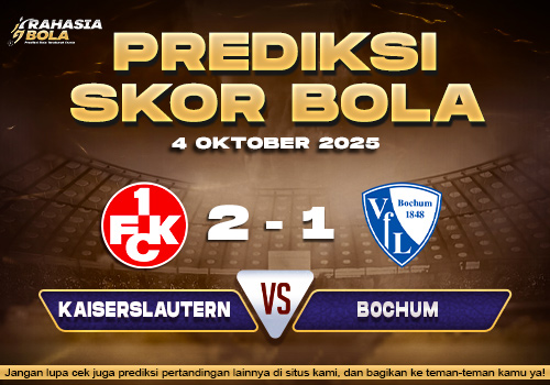 Prediksi Skor Bola Kaiserslautern vs Bochum 04 Oktober 2025