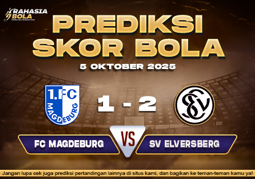 Prediksi Skor Bola Magdeburg vs Elversberg 05 Oktober 2025