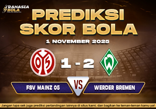 Prediksi Skor Bola Mainz 05 vs Bremen 1 November 2025