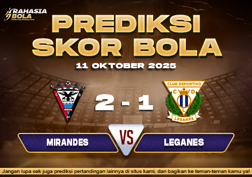 Prediksi Skor Bola Mirandes vs Leganes 11 Oktober 2025