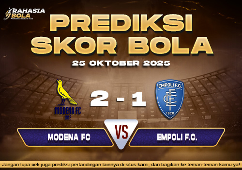 Prediksi Skor Bola Modena vs Empoli 25 Oktober 2025