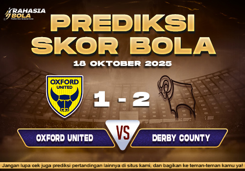 Prediksi Skor Bola Oxford Utd vs Derby 18 Oktober 2025