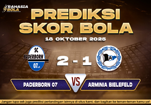 Prediksi Skor Bola Paderborn 07 vs Bielefeld 18 Oktober 2025