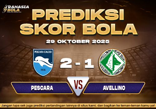 Prediksi Skor Bola Pescara vs Avellino 29 Oktober 2025