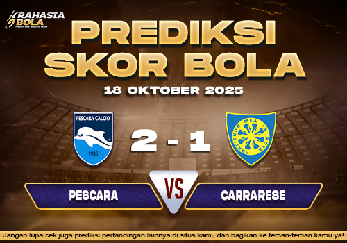 Prediksi Skor Bola Pescara vs Carrarese 18 Oktober 2025