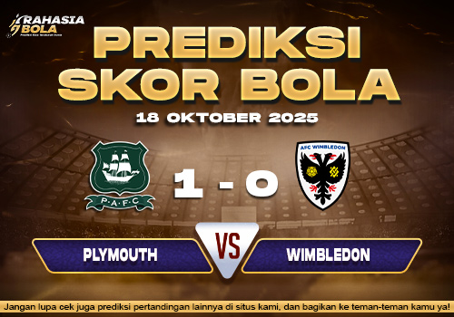 Prediksi Skor Bola Plymouth vs Wimbledon 18 Oktober 2025