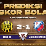 Prediksi Skor Bola Roda vs Utrecht 1 November 2025