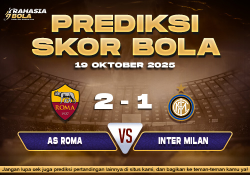Prediksi Skor Bola Roma vs Inter Milan 19 Oktober 2025