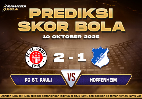 Prediksi Skor Bola St. Pauli vs Hoffenheim 19 Oktober 2025