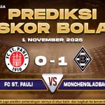 Prediksi Skor Bola St. Pauli vs Monchengladbach 1 November 2025