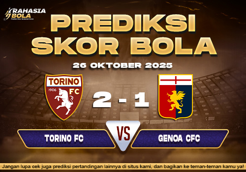 Prediksi Skor Bola Torino vs Genoa 26 Oktober 2025
