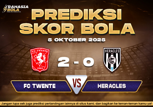 Prediksi Skor Bola Twente vs Heracles 05 Oktober 2025