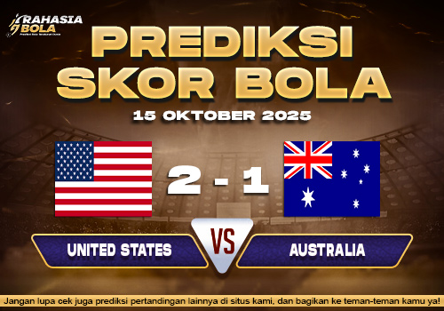 Prediksi Skor Bola USA vs Australia 15 Oktober 2025