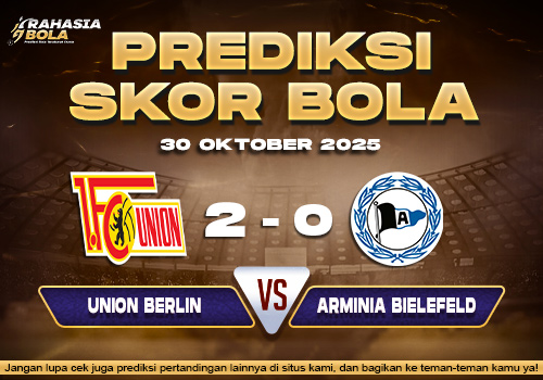 Prediksi Skor Bola Union Berlin vs Bielefeld 30 Oktober 2025