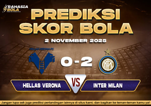 Prediksi Skor Bola Verona vs Inter 2 November 2025