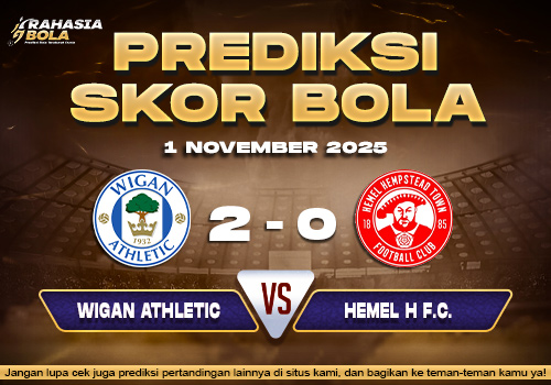 Prediksi Skor Bola Wigan vs Hemel H F.C. 1 November 2025