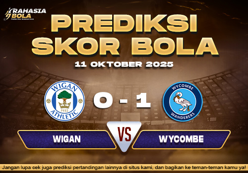 Prediksi Skor Bola Wigan vs Wycombe 11 Oktober 2025