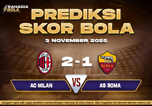 Prediksi Skor Bola AC Milan vs Roma 3 November 2025